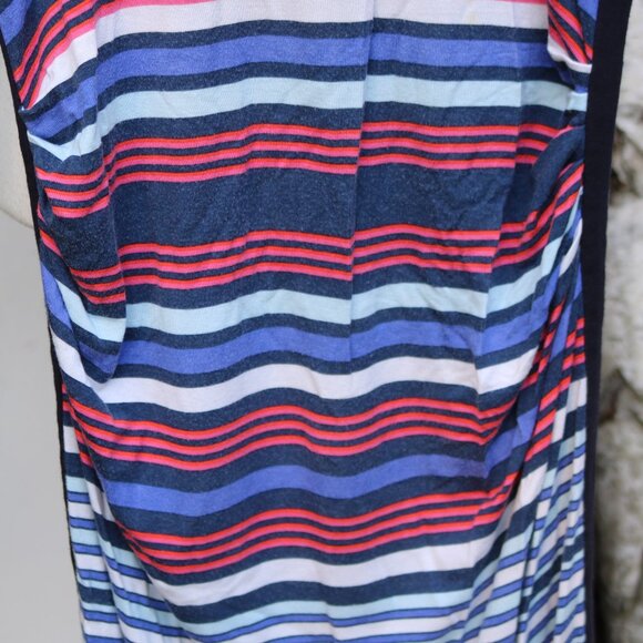 A Pea in the Pod Knit Red White Blue Stripe Ruched Sides Exposed Back Zipper XS - Picture 3 of 5